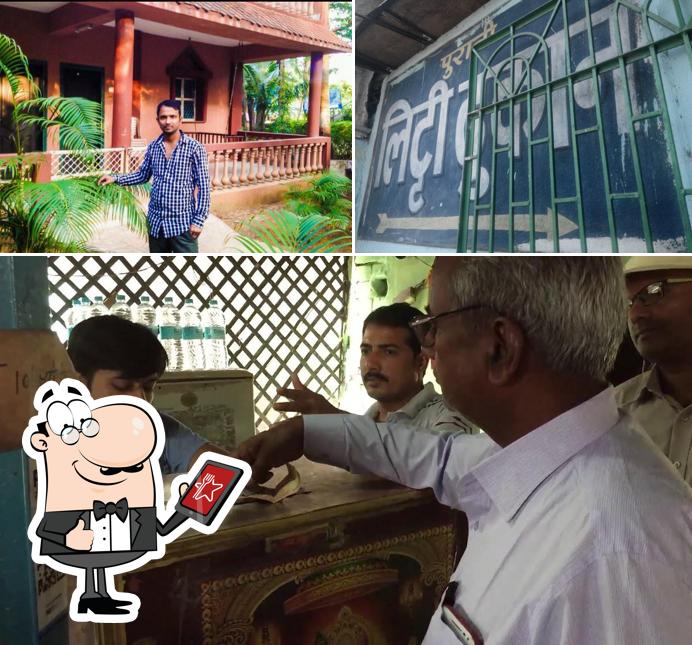 The picture of exterior and interior at Chourasiya ji ki Purani Litti Dukan
