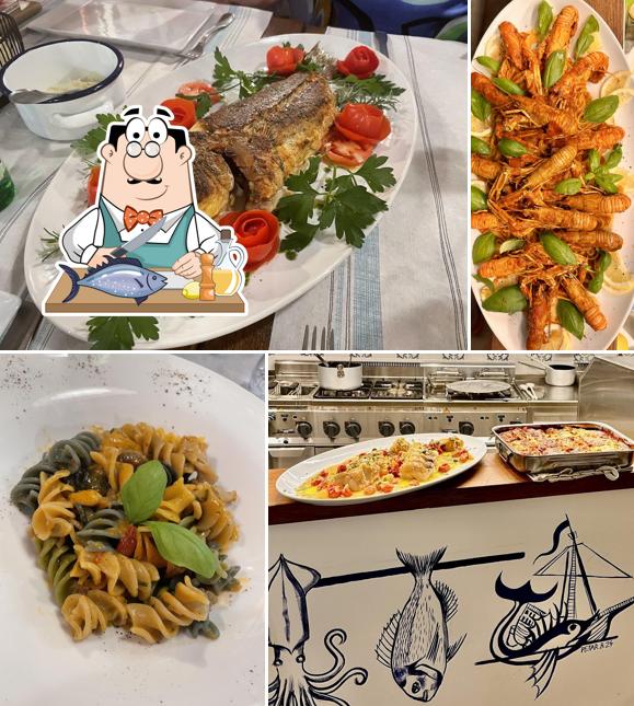 Salmone grigliato al Grongo e Alice