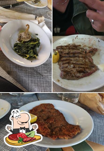 Prenditi i un pasto a base di carne a Hosteria Pietro