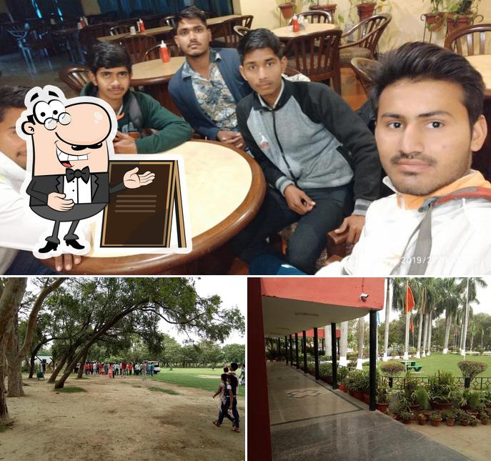 Take a look at the picture showing exterior and interior at Tilyar Food Court
