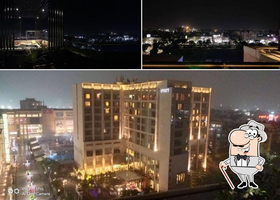 Check out the outside part of Upri manzil - The Rooftop Restro Cafe
