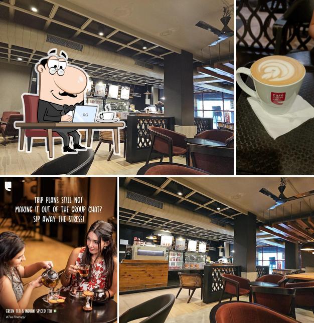 The interior of Café Coffee Day