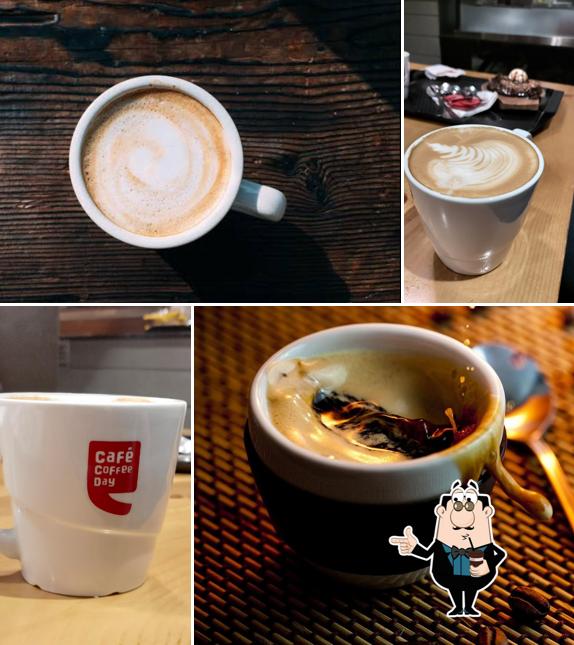 Enjoy a beverage at Café Coffee Day