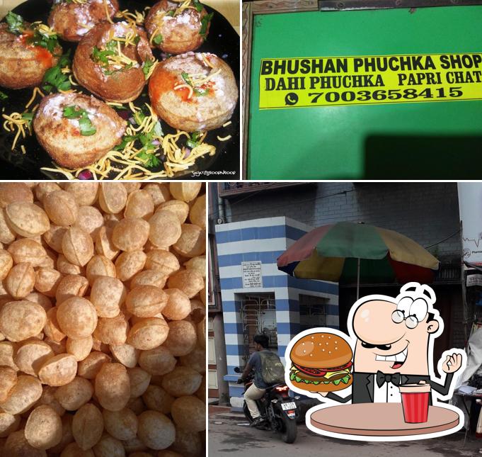 Order a burger at BHUSHAN PHUCHKA