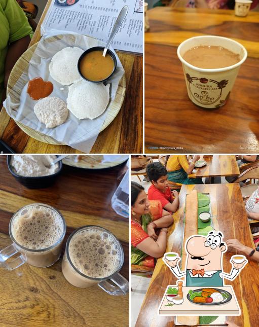 Food at Bommarillu , Andhra thati bellam coffee