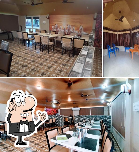 The interior of Kshatriya Family Restaurant (Achampeta Junction)