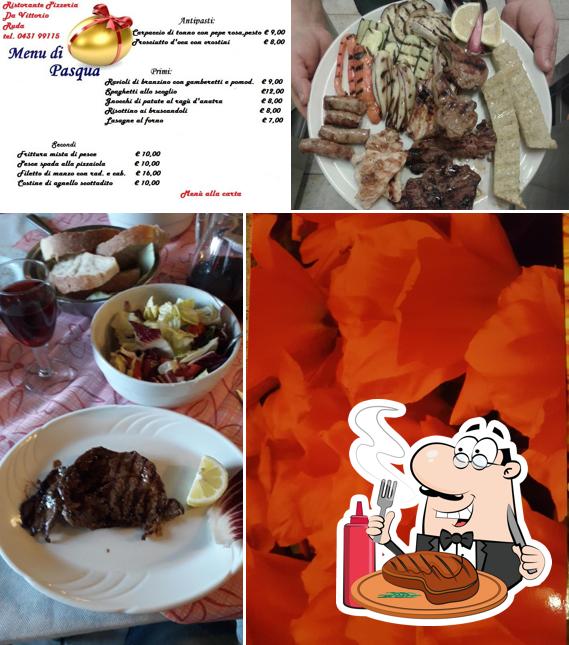 Choisissez des repas à base de viande à Pizzeria Da Vittorio