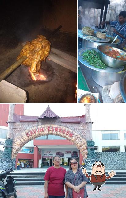Take a look at the image showing food and exterior at Some Place