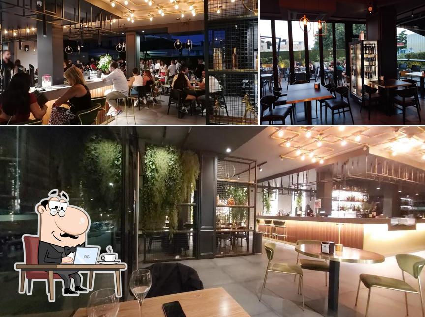 Gli interni di Più Trentanove - Bistrot & Lounge Bar