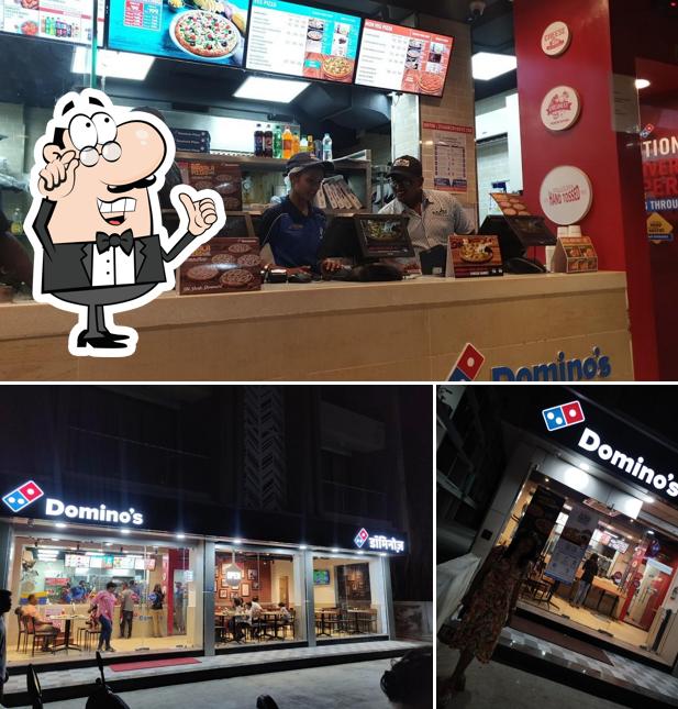 The interior of Domino's Pizza Deolali Camp, Nashik