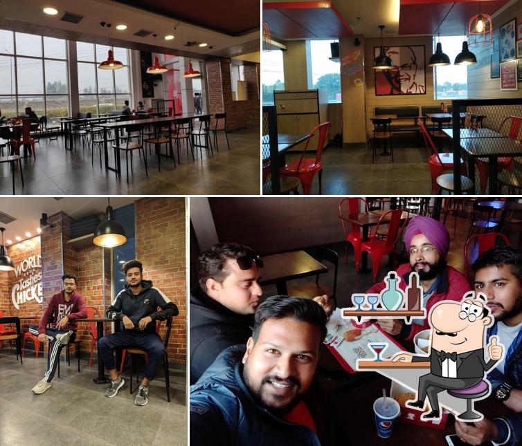 The interior of KFC The interior of KFC