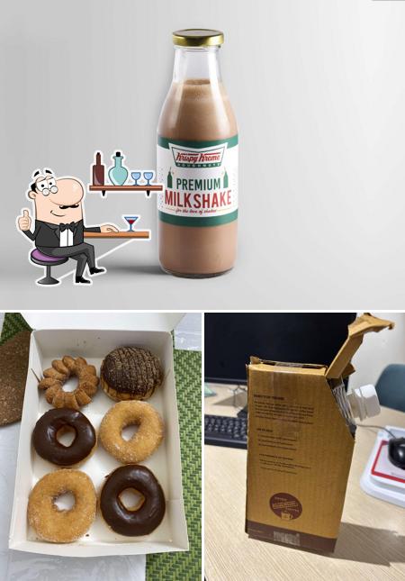 The interior of Krispy Kreme Doughnuts & Coffee