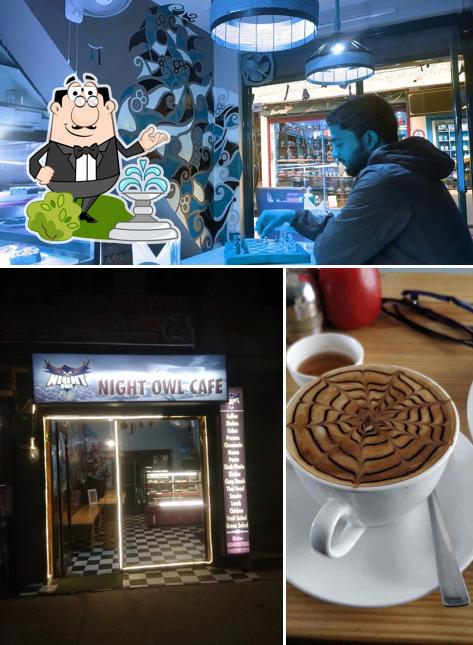 The restaurant's exterior and beverage