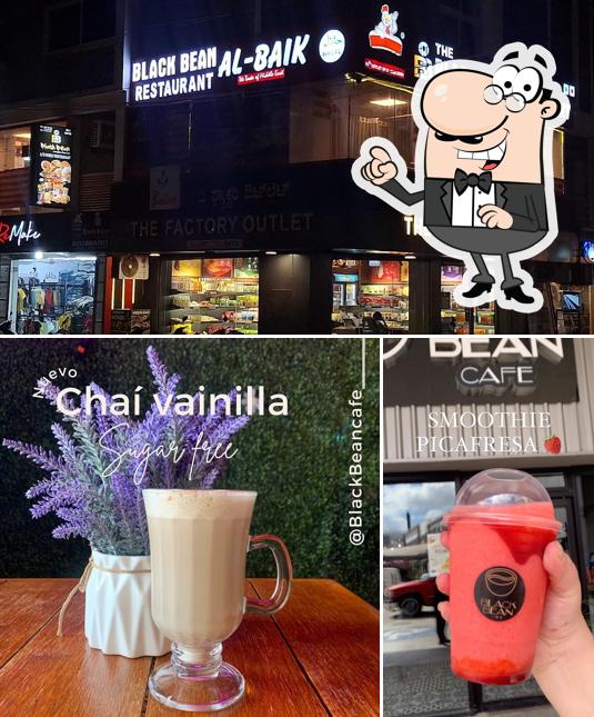 The image of BLACK BEAN/AL BAIK RESTAURANT’s exterior and beverage