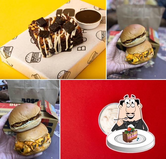 Chocolate cake at Boss Burger Nehru Place