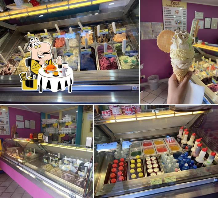 Cibo al Gelateria Zeus