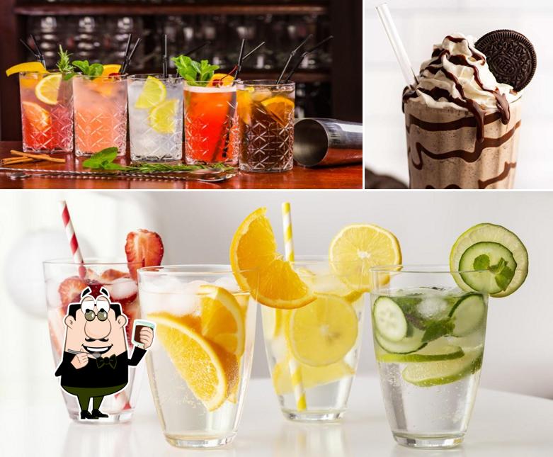 Enjoy a beverage at The Tasty Bites