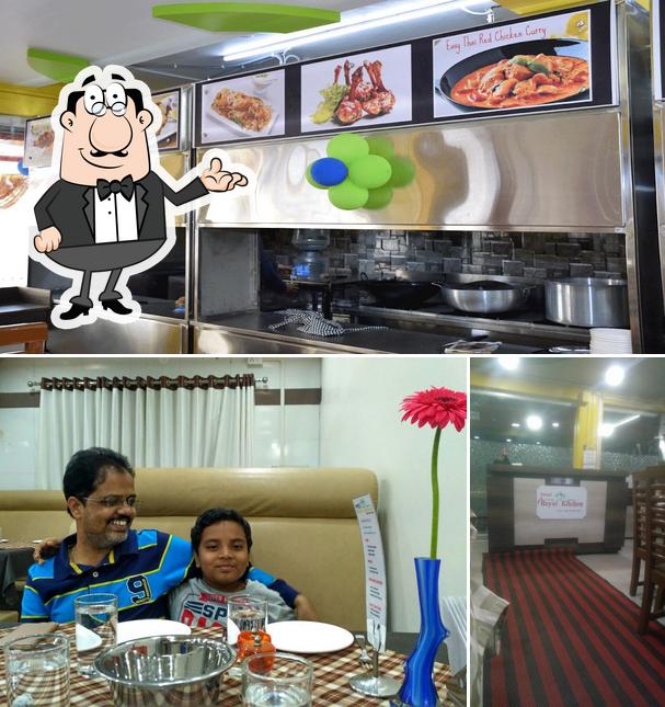 The image of interior and dessert at New Royal Kitchen