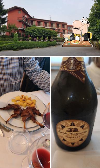 Tra le diverse cose da Albergo Ristorante Belmonte si possono trovare la cibo e esterno