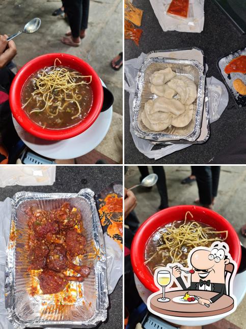 Food at Yummy momos and rolls
