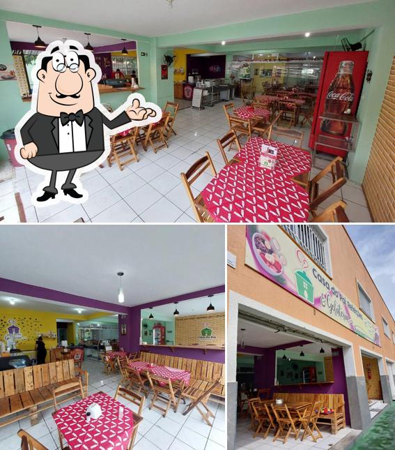 O interior do Restaurante Casa do Pai Refeições