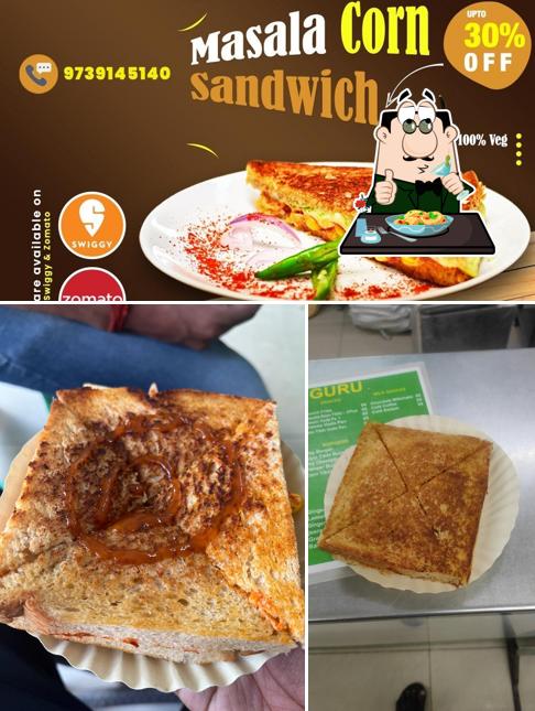 Food at Sandwich Guru