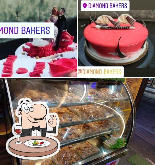 Take a look at the picture depicting food and interior at Diamond Bakers