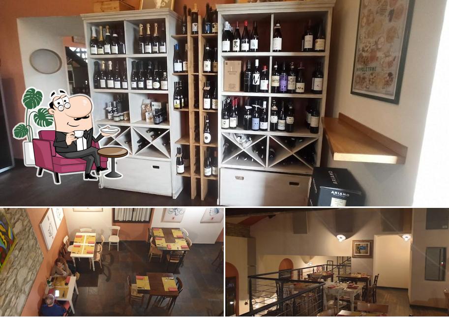 Gli interni di La Torre Osteria et Bottega