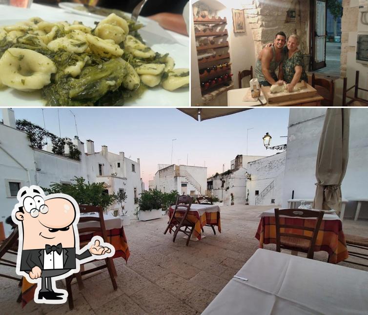 Questa è la immagine che raffigura la interni e cibo di L'Antico Arco Osteria