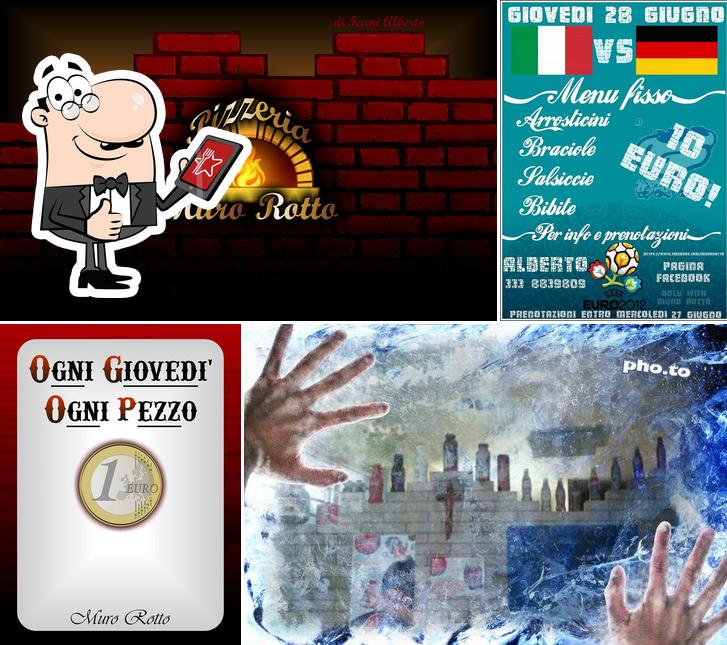 Immagine di pizzeria muro rotto