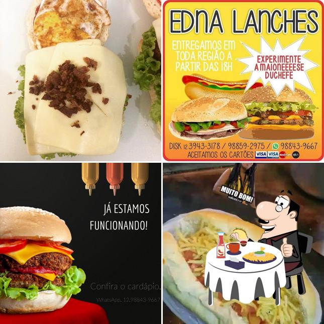 Hambúrguer em Edna Lanches