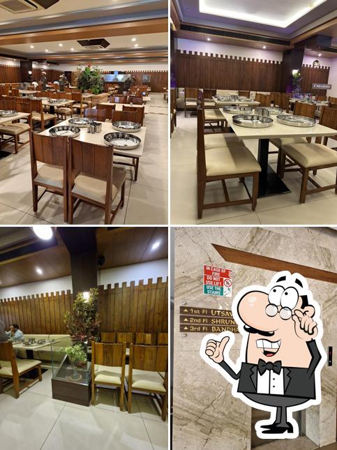 Take a seat at one of the tables at Rasoi Dining Hall