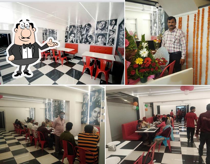 The interior of Baba's Golden Chariot