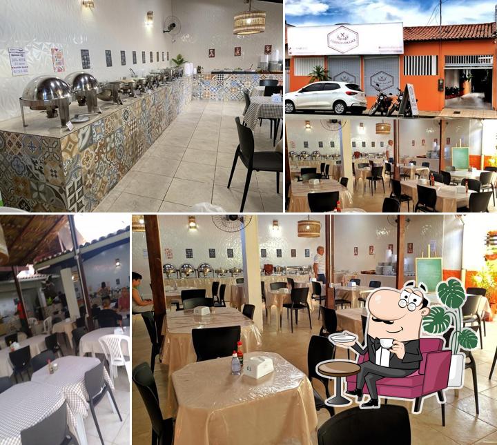 O interior do Cozinha da Gigi