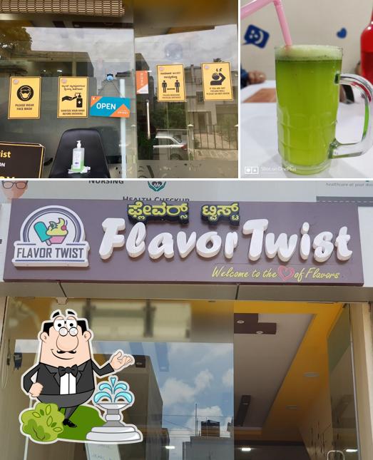 The restaurant's exterior and beverage