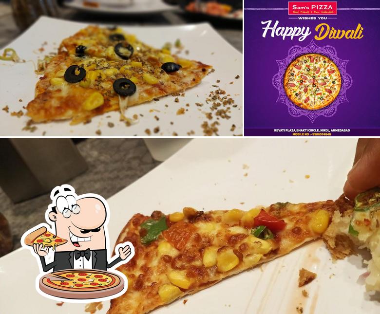 Order pizza at Sam's Pizza Bopal
