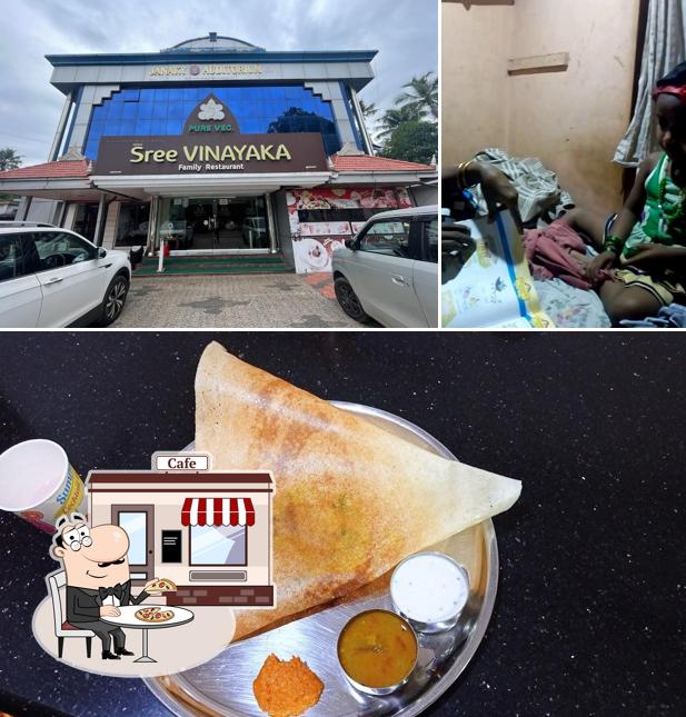 This is the picture showing exterior and food at Siddhi Sree Vinayaka