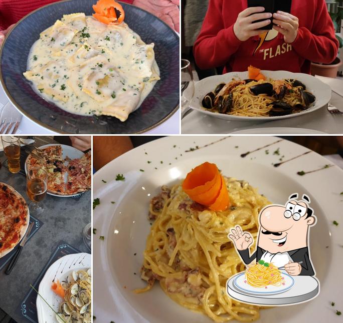 Spaghetti alla carbonara al Restaurant & Pizzeria Toscana