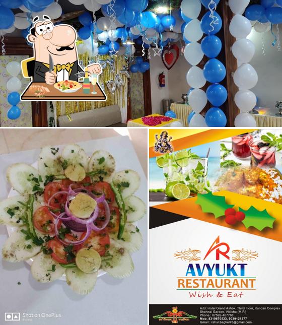 Check out the picture depicting food and birthday at avyukt restaurant