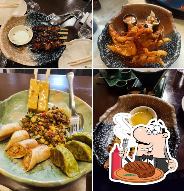 Mamagoto X Lucky Cat Bar offers meat dishes