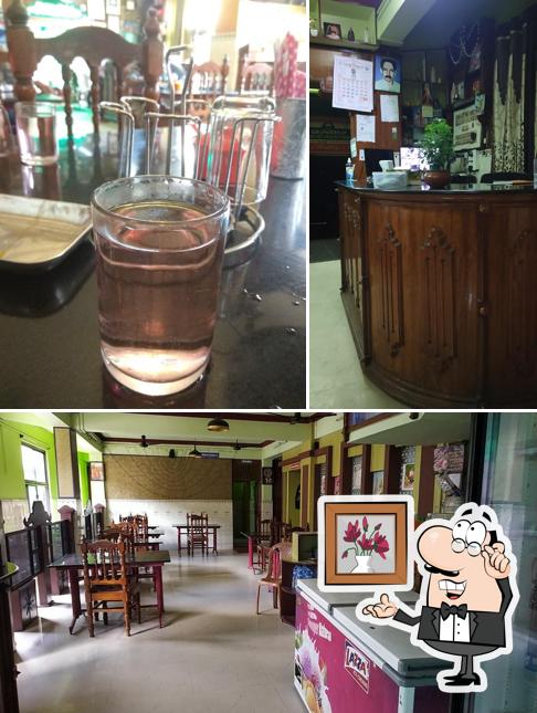 Among different things one can find interior and beer at Matha Restaurant