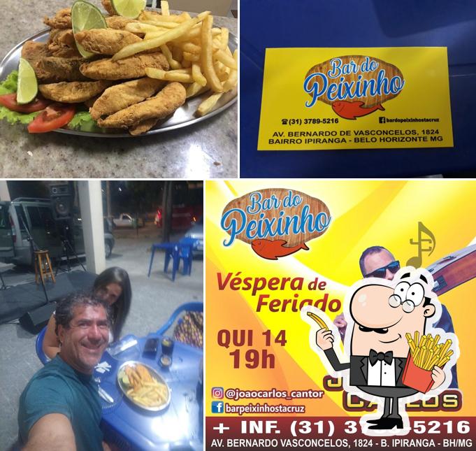 Peça batatas fritas no Bar do Peixinho Sta Cruz