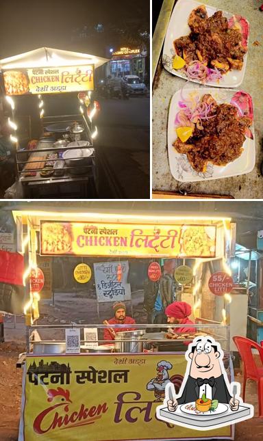 Among various things one can find food and exterior at Chicken Litti