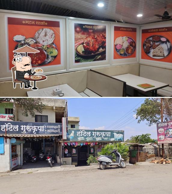 The exterior of Dada's Hotel Gurukrupa