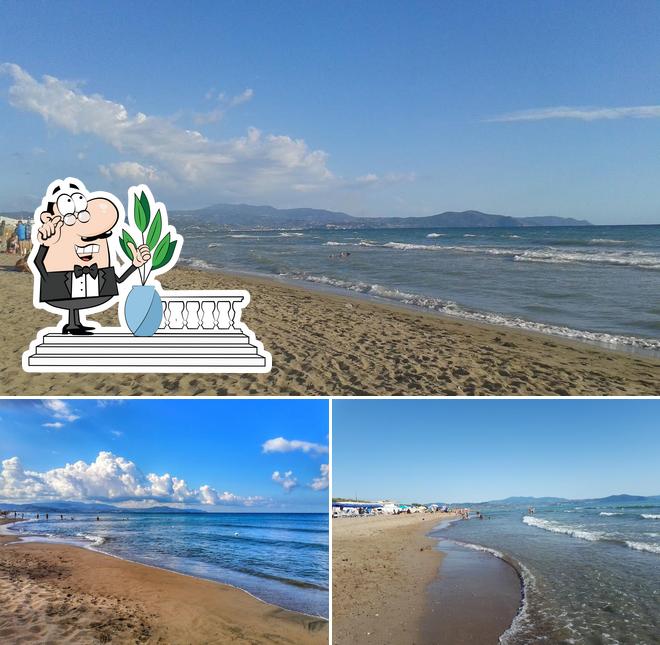 Goditi la vista dagli esterni di Lido Paestum
