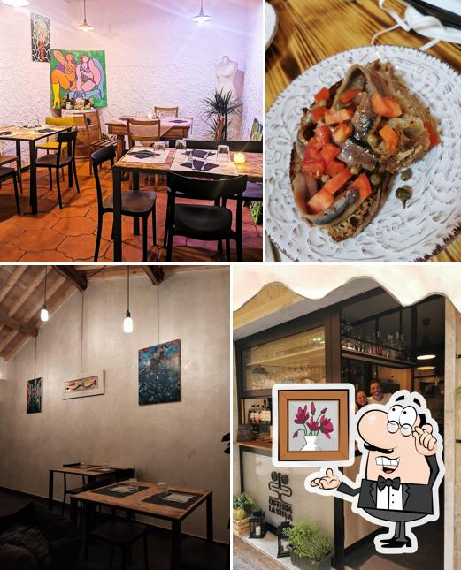 Gli interni di Osteria La Situa