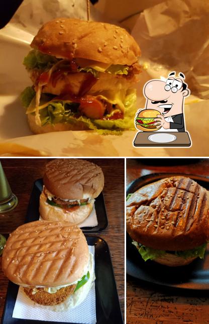 Get a burger at Crumbz