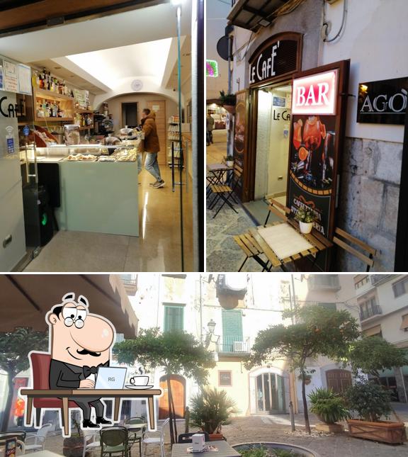 Gli interni di Bar Le cafe`