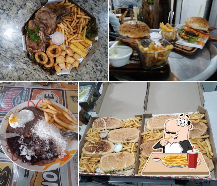 Batata frita em Duff Beer Pub