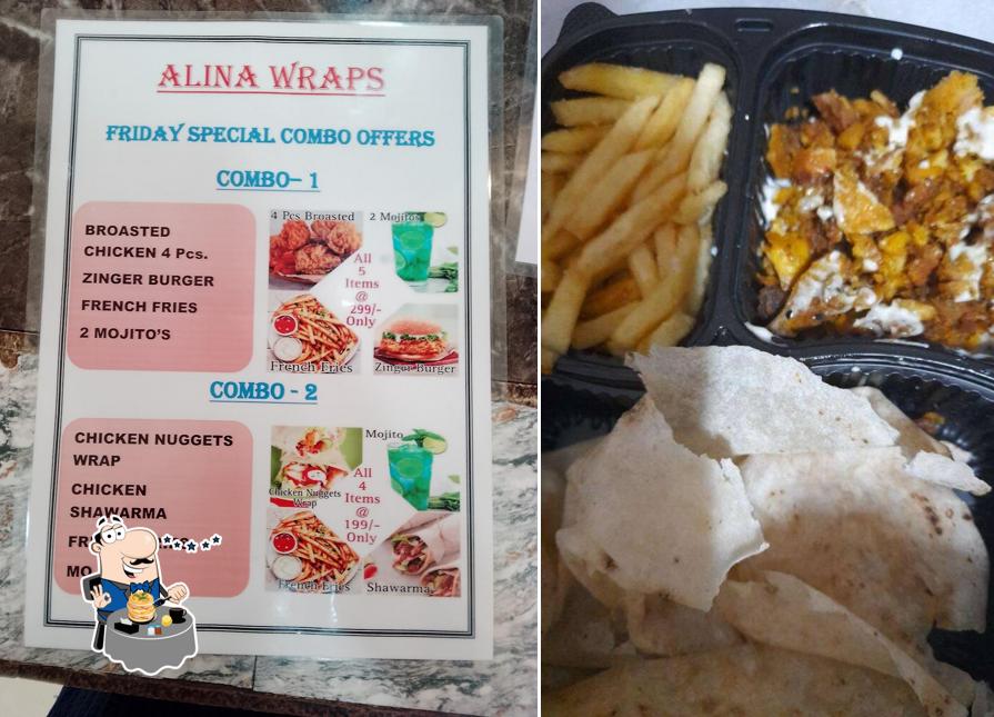 Food at Alina wraps